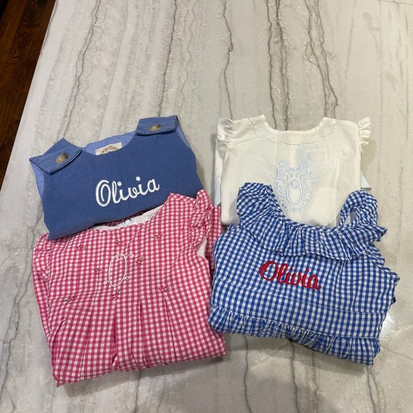 Size 2T/24 months Monogrammed "Olivia" Clothing - Picture 10 of 11